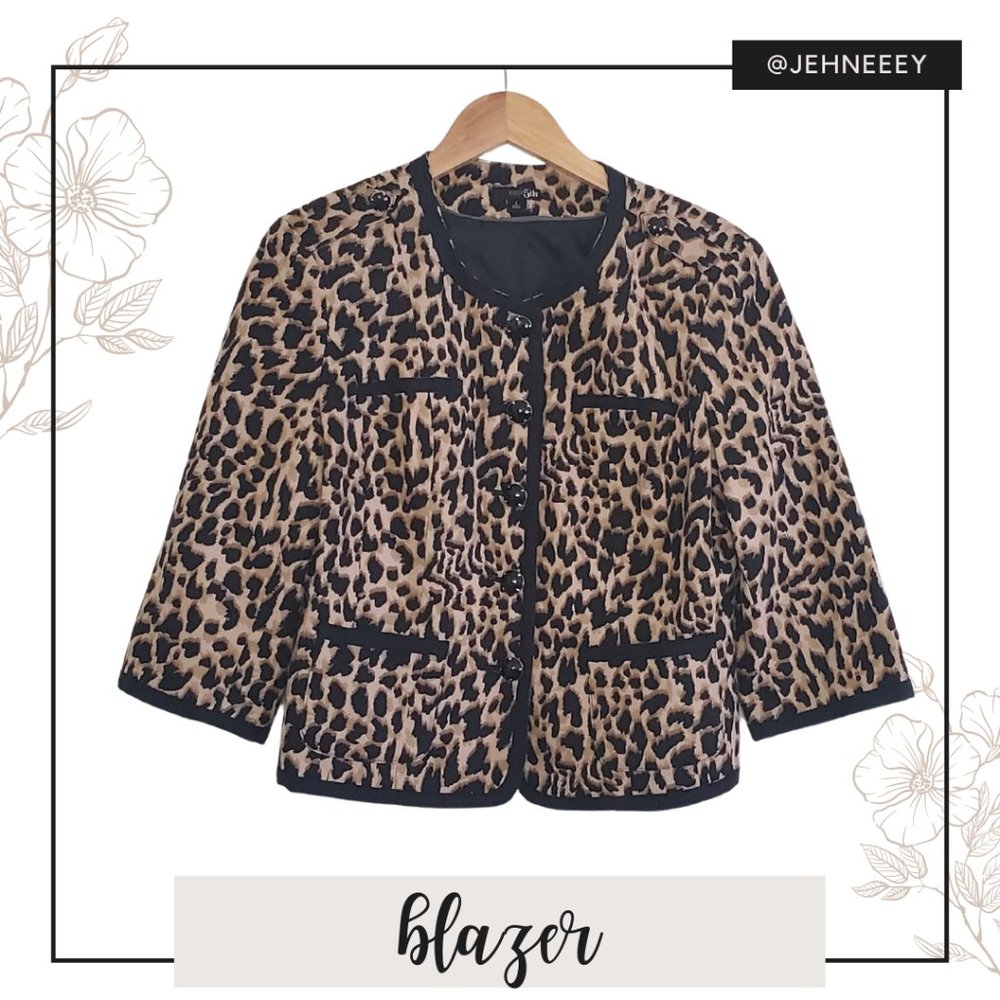 East 5th Leopard / Cheetah Print Blazer